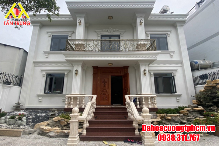 thi cong da hoa cuong cho cac hang muc cua biet thu