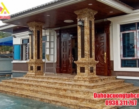 Thi Công Ốp Cột Đá Hoa Cương